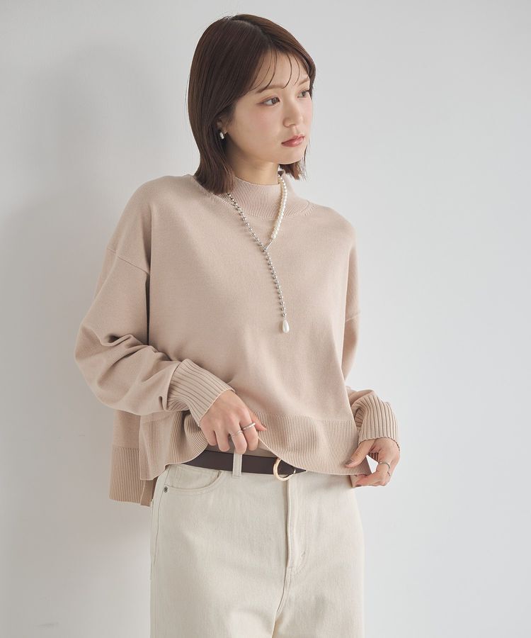 earth music&ecology「選べる丈ハイネックニット」|ニット・セーター|