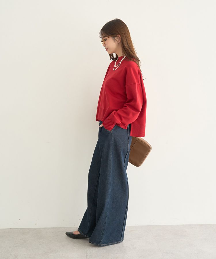 earth music&ecology「選べる丈ハイネックニット」|ニット・セーター|