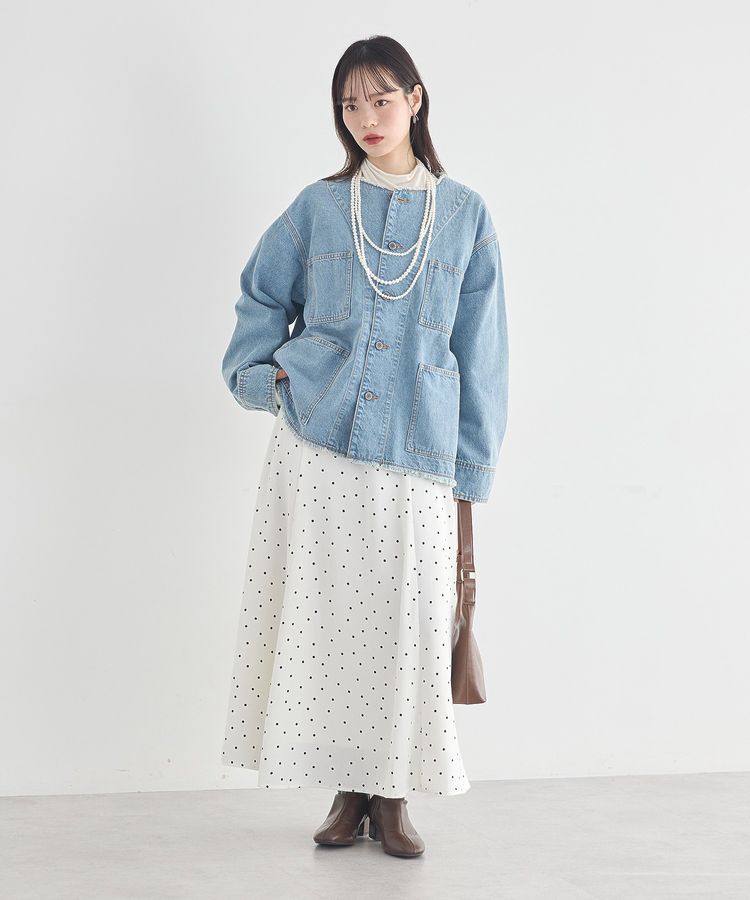 earth music&ecology「サテンフレアスカート」|フレア|