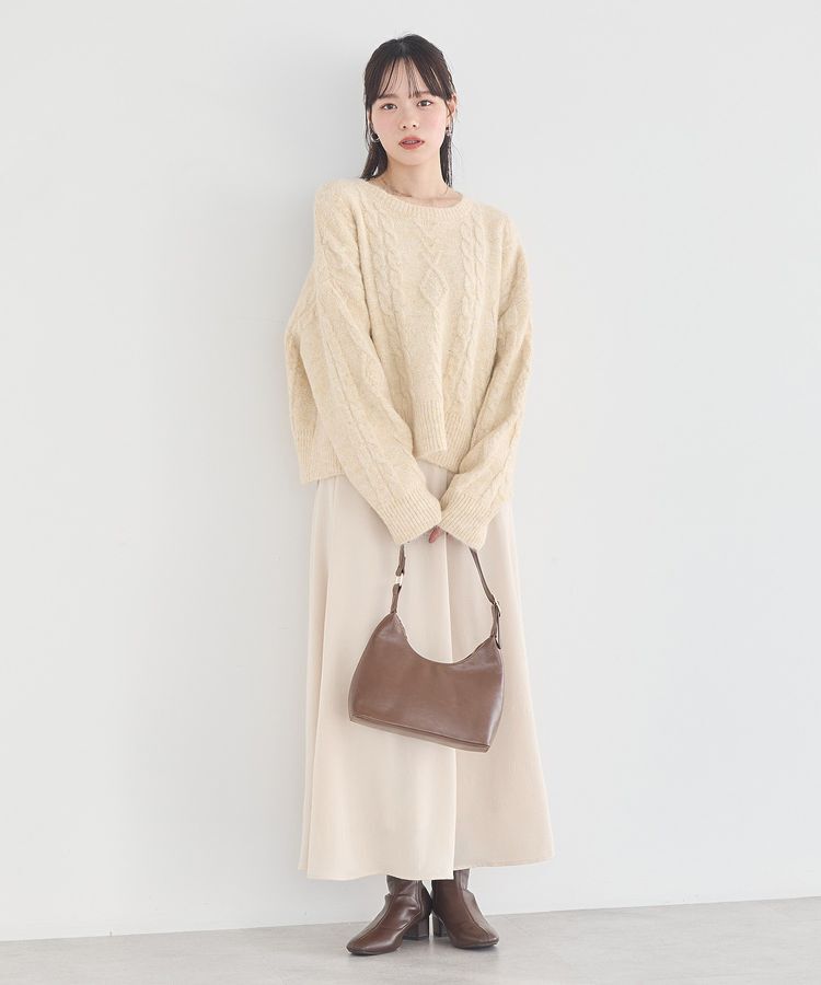 earth music&ecology「サテンフレアスカート」|フレア|