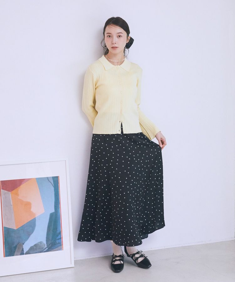 earth music&ecology「サテンフレアスカート」|フレア|