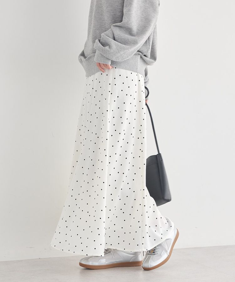 earth music&ecology「サテンフレアスカート」|フレア|