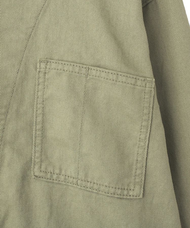 earth music&ecology「ノーカラーカバーオール」|テーラードジャケット|