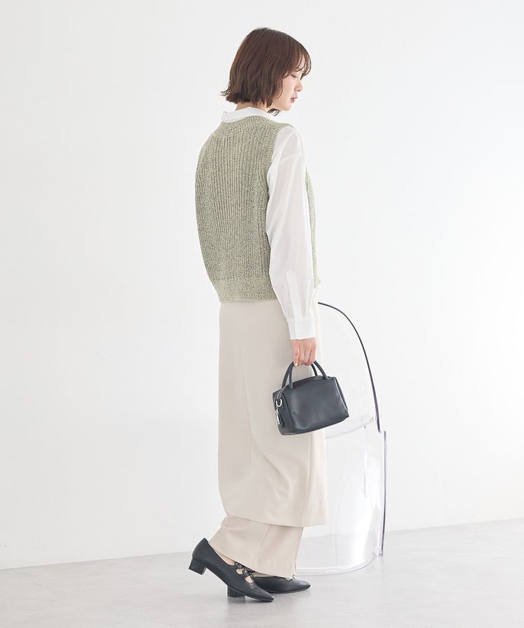 earth music&ecology「クルーネックニットベスト」|ベスト・ジレ|