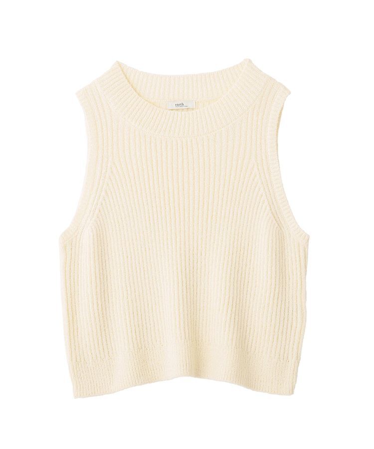 earth music&ecology「クルーネックニットベスト」|ベスト・ジレ|