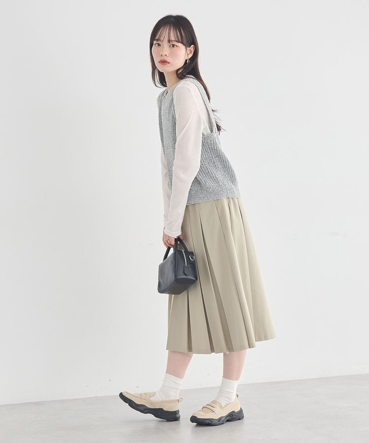 earth music&ecology「クルーネックニットベスト」|ベスト・ジレ|