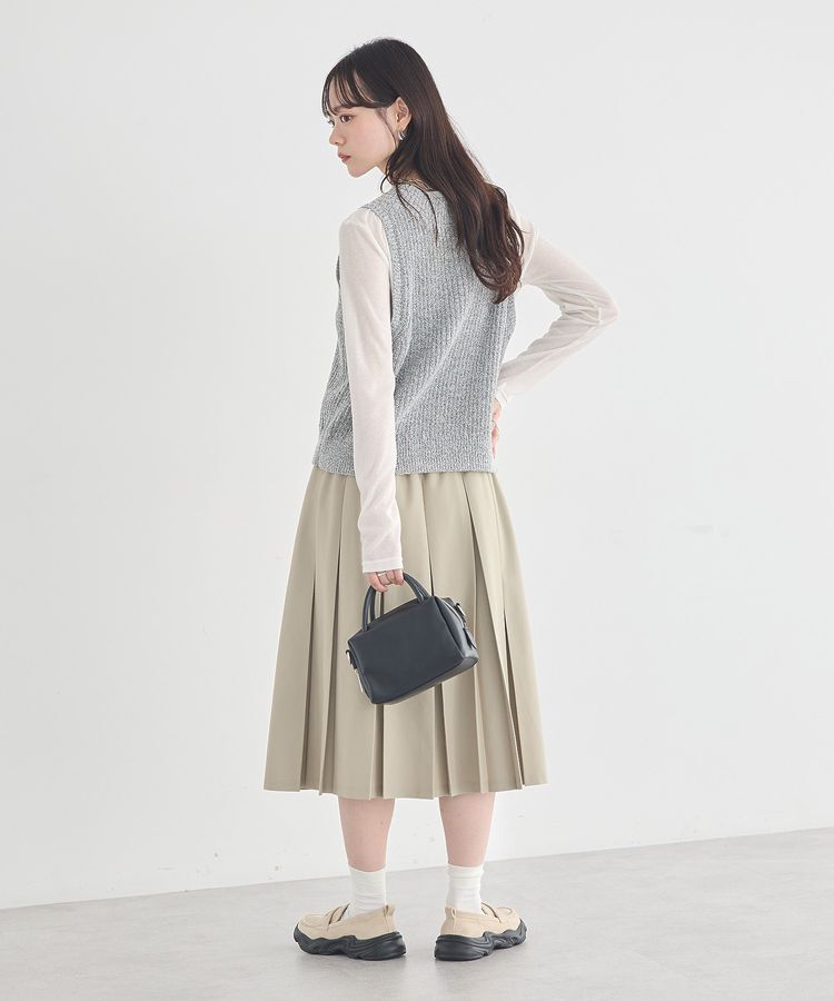 earth music&ecology「クルーネックニットベスト」|ベスト・ジレ|