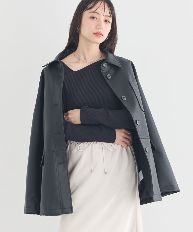 earth music&ecology「CPOシャツジャケット」|ブルゾン・スタジャン|