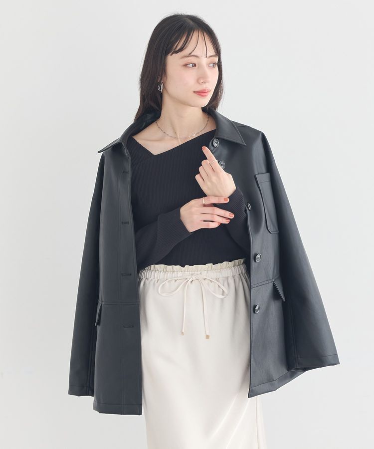 earth music&ecology「CPOシャツジャケット」|ブルゾン・スタジャン|