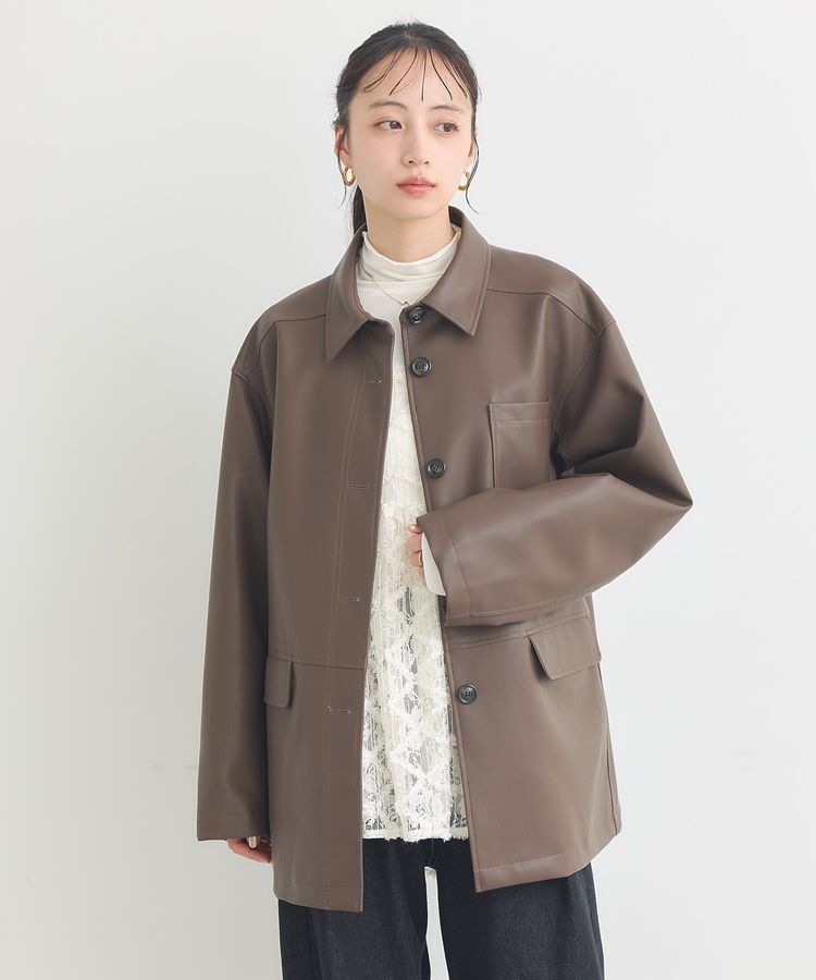 earth music&ecology「CPOシャツジャケット」|ブルゾン・スタジャン|