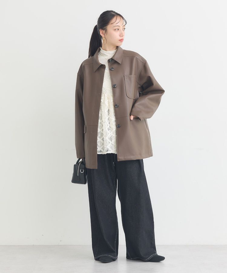 earth music&ecology「CPOシャツジャケット」|ブルゾン・スタジャン|