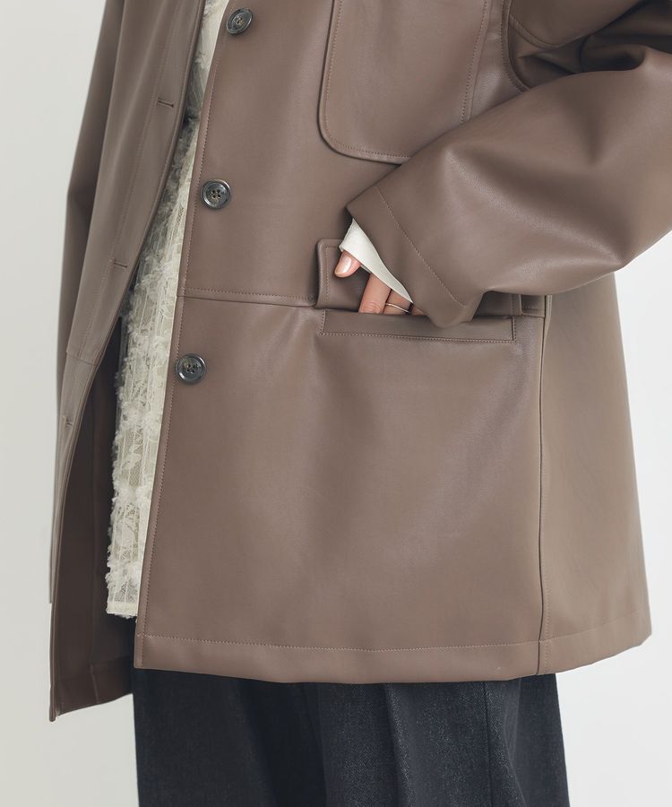 earth music&ecology「CPOシャツジャケット」|ブルゾン・スタジャン|