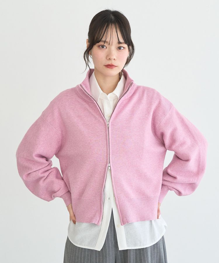 earth music&ecology「ダブルジップカーディガン」|カーディガン|