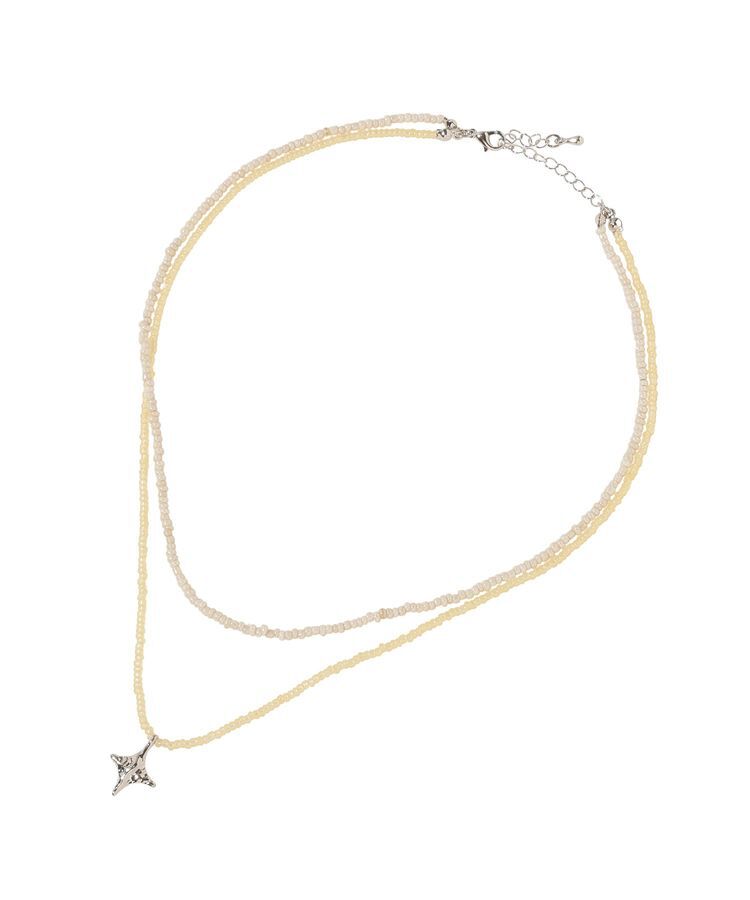 earth music&ecology「ビーズ2連ネックレス」|ネックレス|