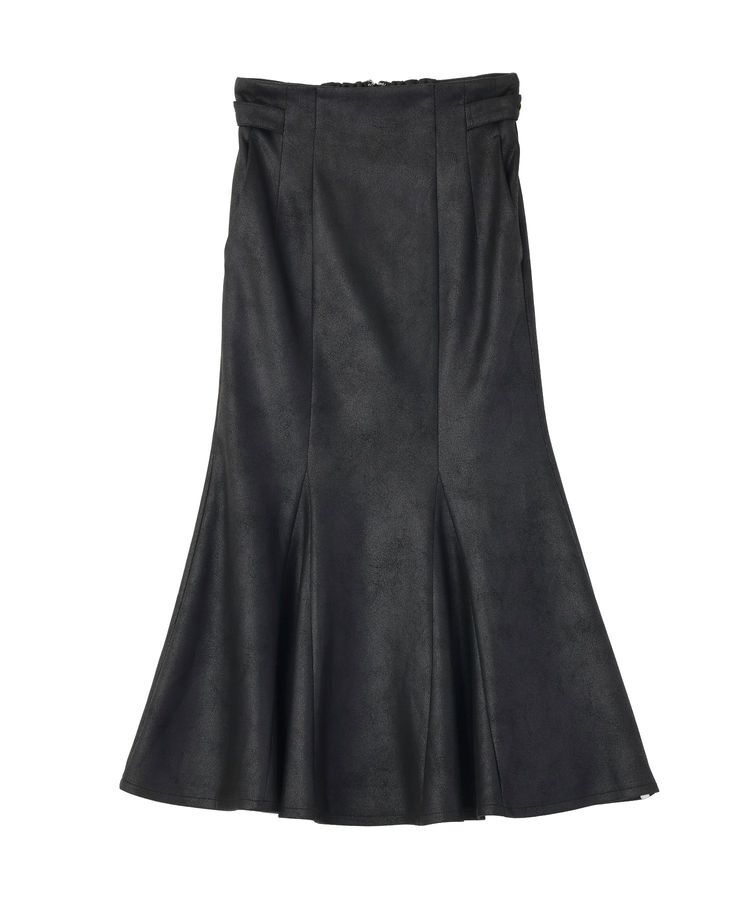 earth music&ecology「フェイクレザーマーメイドスカート」|フレア|