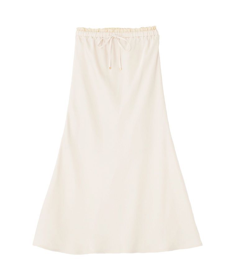 earth music&ecology「サテンフリルマーメイドスカート」|フレア|