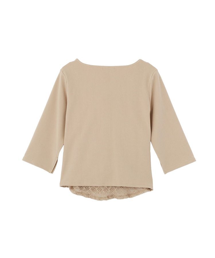 earth music&ecology「レースレイヤードドレーププルオーバー」|Tシャツ・カットソー|