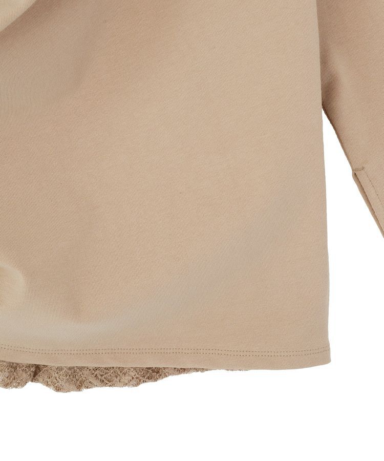 earth music&ecology「レースレイヤードドレーププルオーバー」|Tシャツ・カットソー|