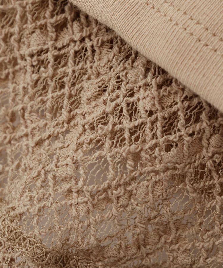 earth music&ecology「レースレイヤードドレーププルオーバー」|Tシャツ・カットソー|