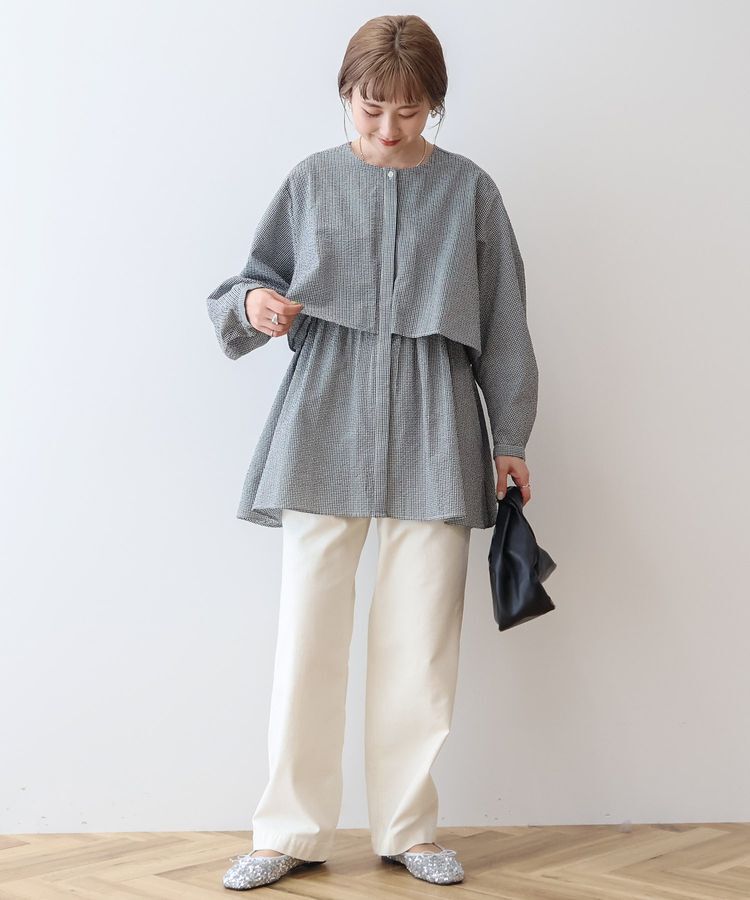 AMERICAN HOLIC「サッカーティアードロングブラウス/チュニック」|シャツ・ブラウス|