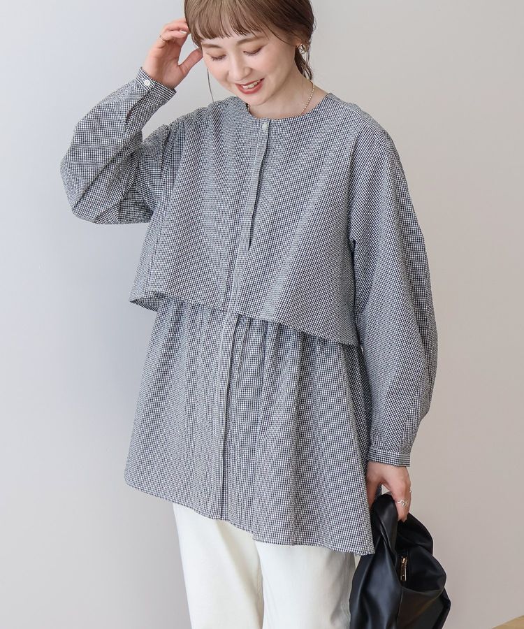 AMERICAN HOLIC「サッカーティアードロングブラウス/チュニック」|シャツ・ブラウス|