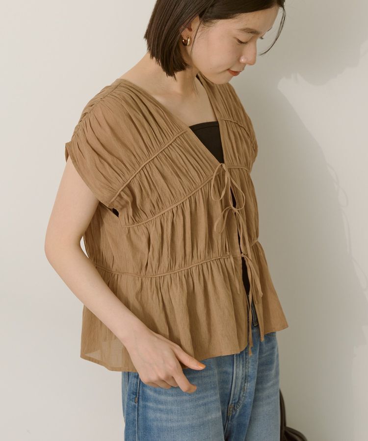AMERICAN HOLIC「【前後2WAY】フロントリボンブラウス」|シャツ・ブラウス|