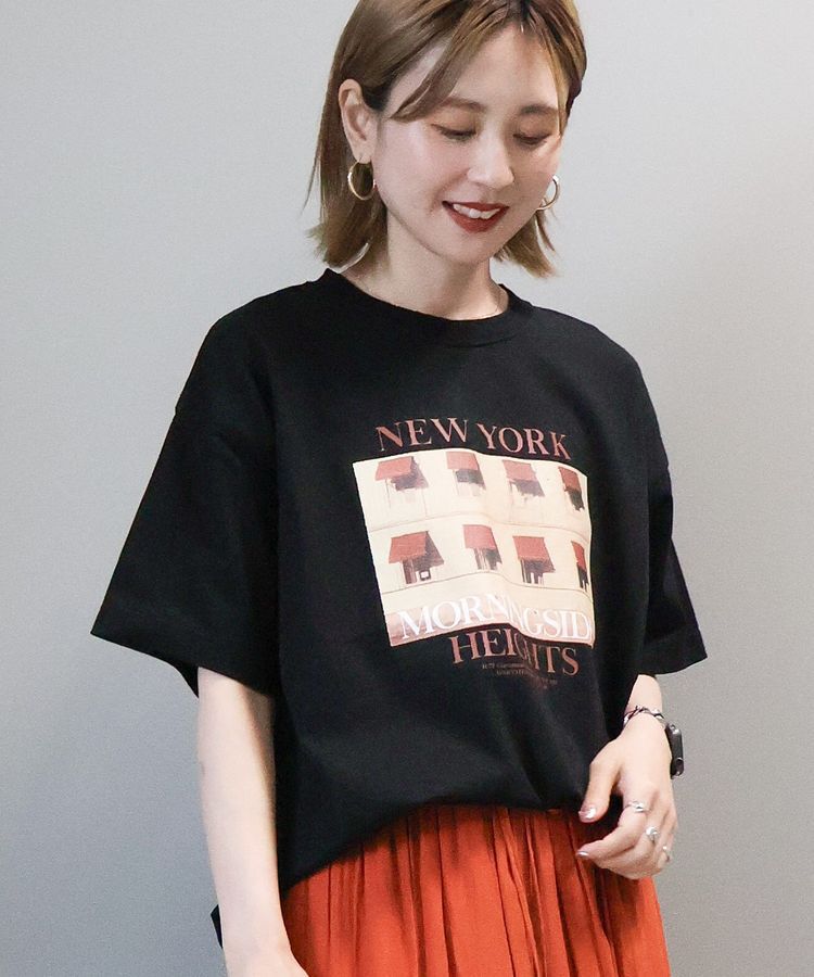 AMERICAN HOLIC「ロゴ＆フォトプリントTシャツ」|Tシャツ・カットソー|Black