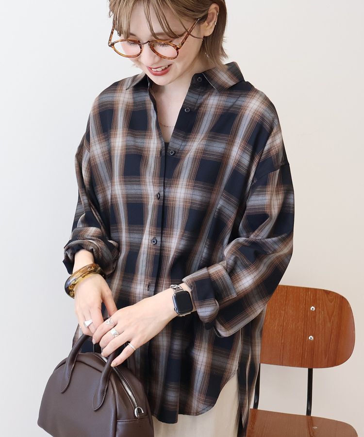 AMERICAN HOLIC「イージーケアチェックシャツ【360&deg;着こなしシャツ】」|シャツ・ブラウス|