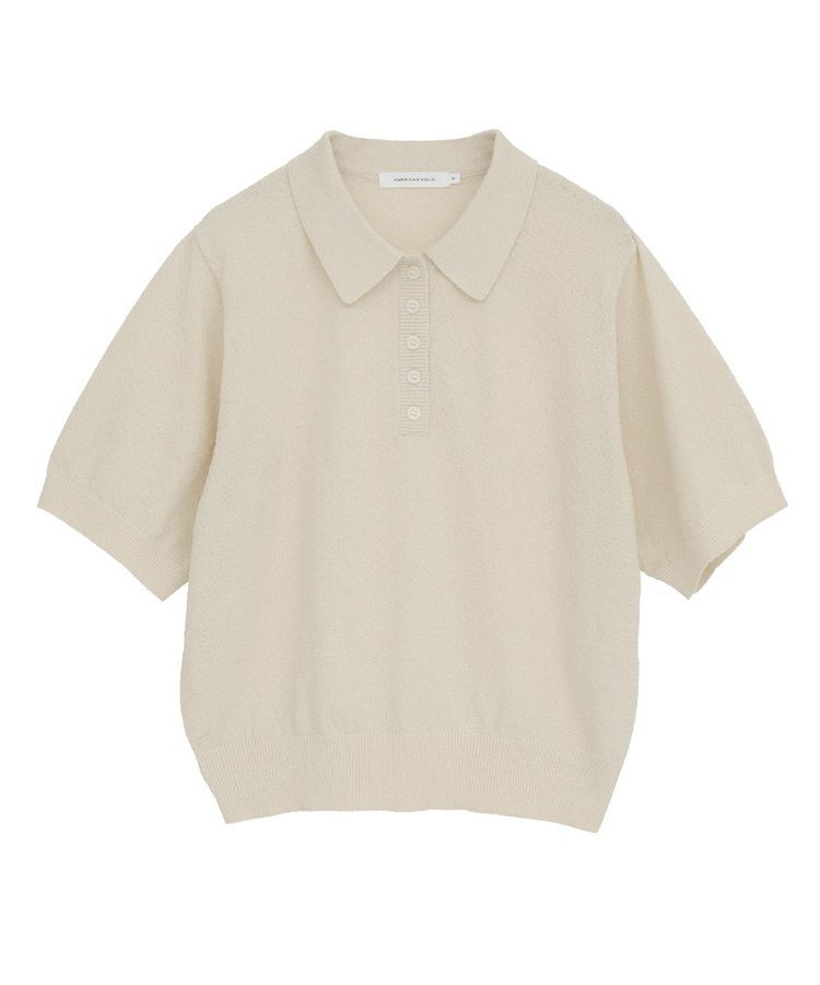 AMERICAN HOLIC「ブークレ半袖ニットトップス」|ニット・セーター|