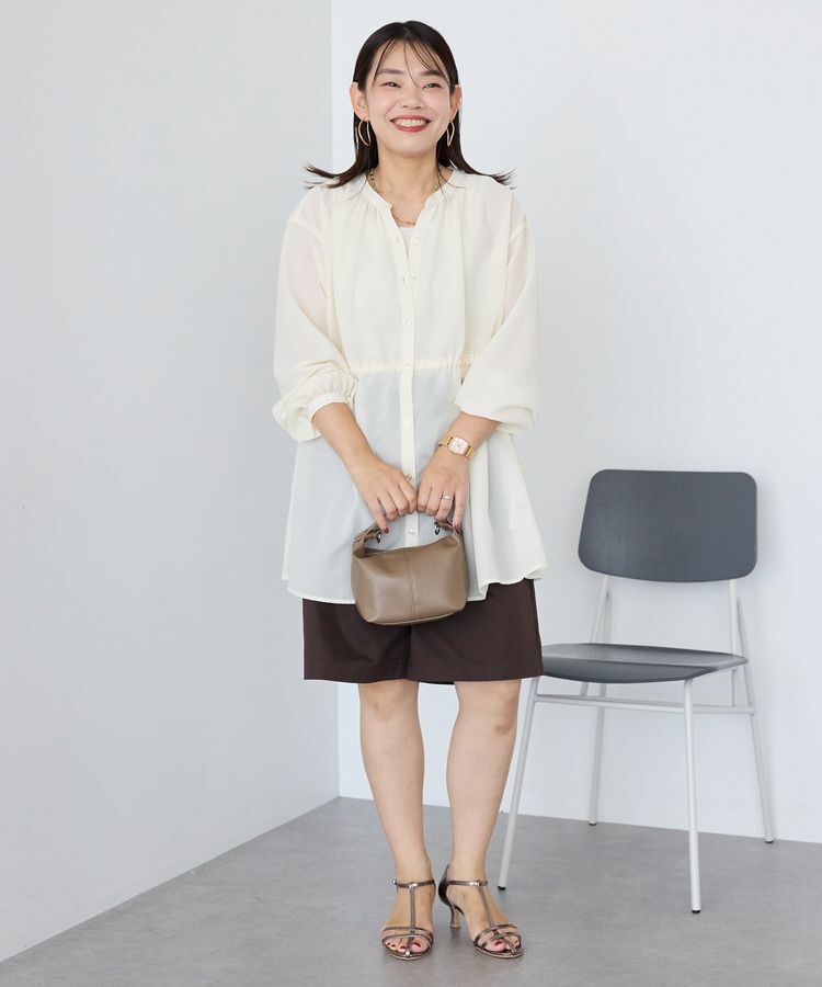 AMERICAN HOLIC「シアーウエストドロストロングシャツ/チュニック」|シャツ・ブラウス|