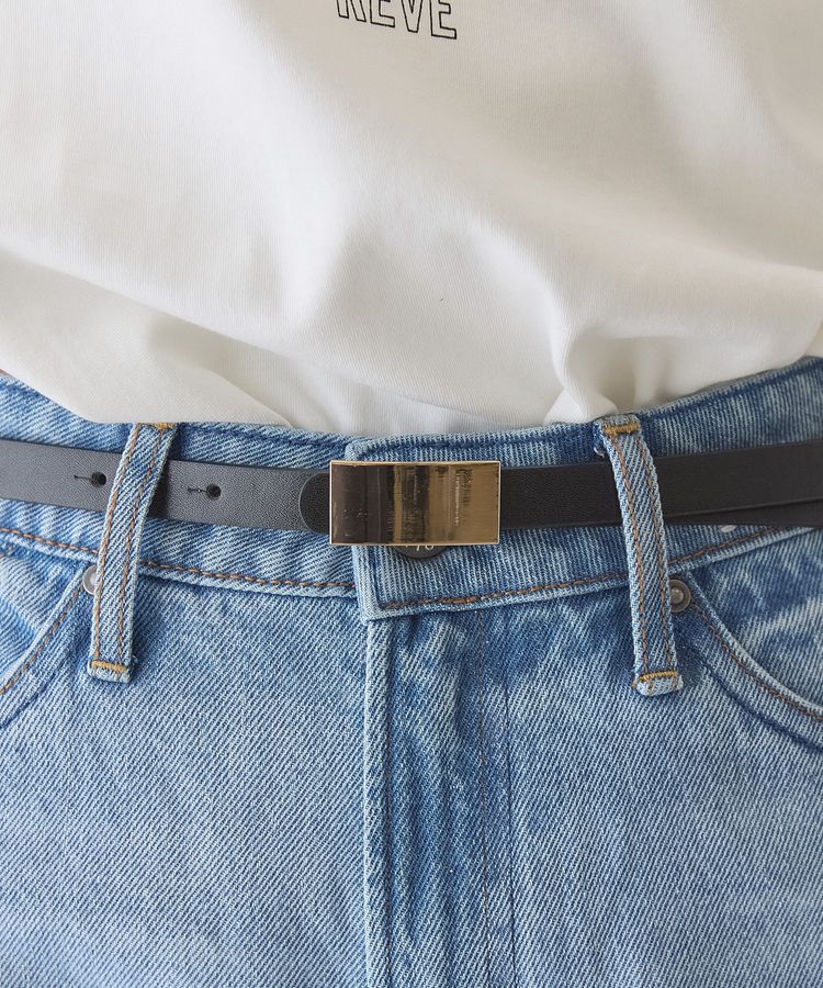 AMERICAN HOLIC「スクエアメタルパーツベルト」|ベルト|