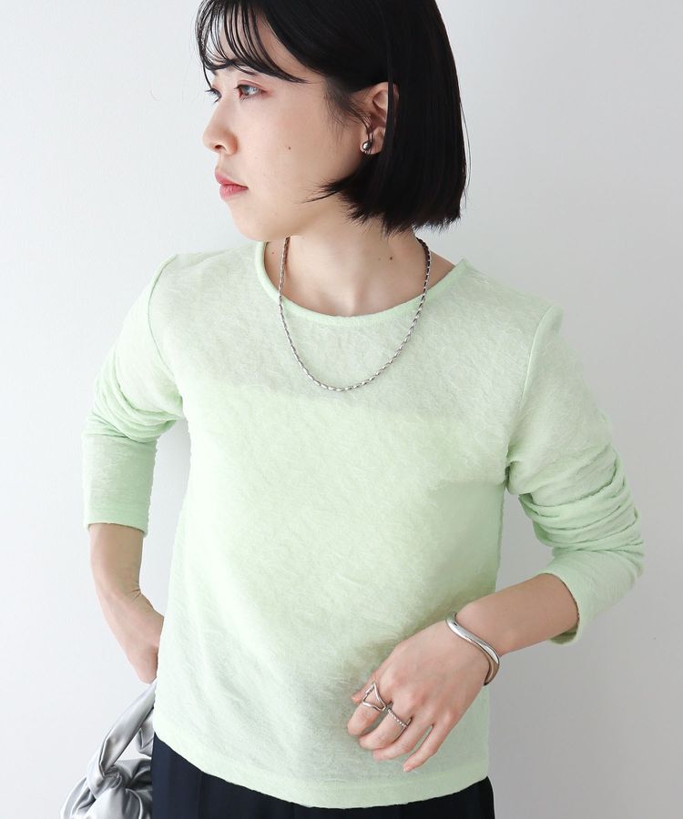 Green Parks「シアーポコポコプルオーバー」|Tシャツ・カットソー|