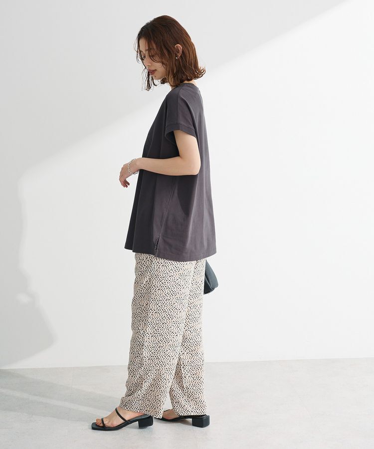 Green Parks「フレンチスリーブ筆記体ロゴチュニック」|チュニック|