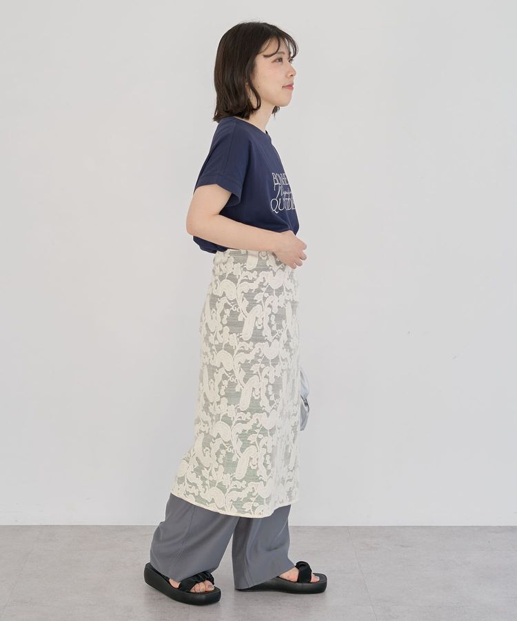 Green Parks「フレンチスリーブ筆記体ロゴチュニック」|チュニック|