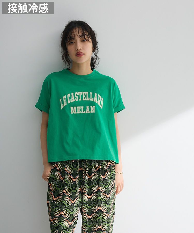 Green Parks「袖折り返しカレッジTシャツ」|Tシャツ・カットソー|