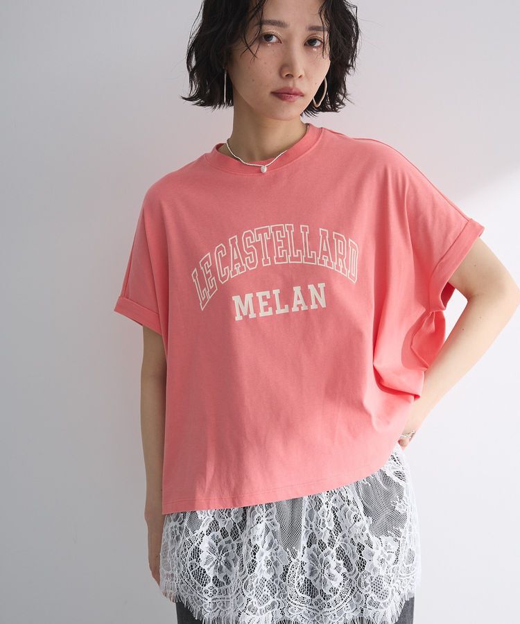 Green Parks「袖折り返しカレッジTシャツ」|Tシャツ・カットソー|