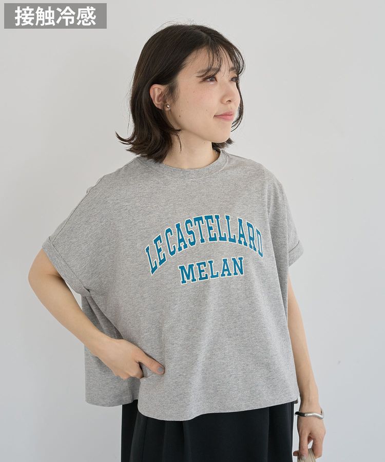 Green Parks「袖折り返しカレッジTシャツ」|Tシャツ・カットソー|Gray Mixture