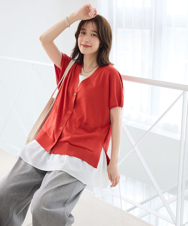 Green Parks「フレンチスリーブカーディガン」|カーディガン|