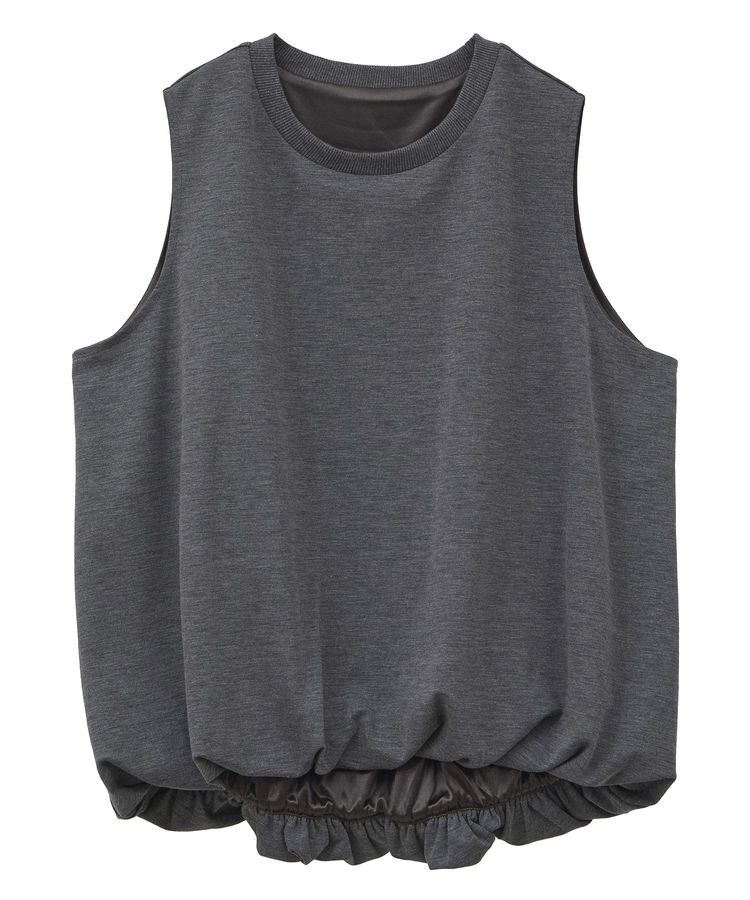 Green Parks「・Petit Fleur バルーンノースリーブプルオーバー」|Tシャツ・カットソー|Charcoal Gray