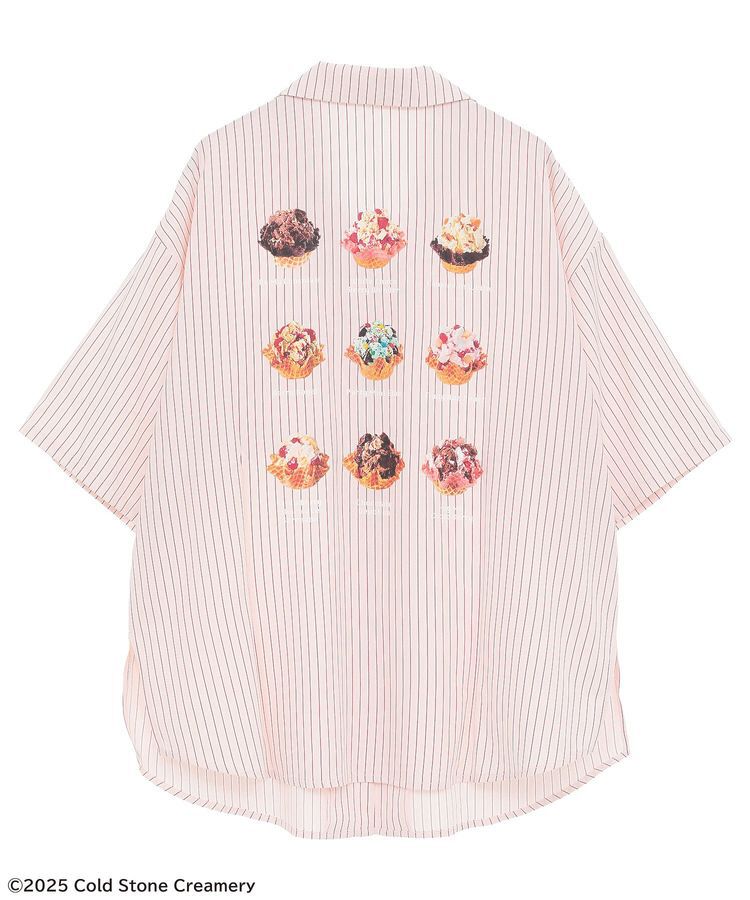 Green Parks「COLDSTONE/ストライプ開襟半袖シャツ」|シャツ・ブラウス|