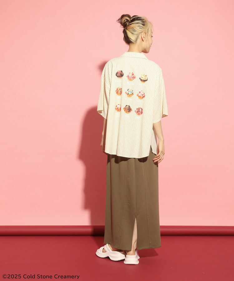 Green Parks「COLDSTONE/ストライプ開襟半袖シャツ」|シャツ・ブラウス|