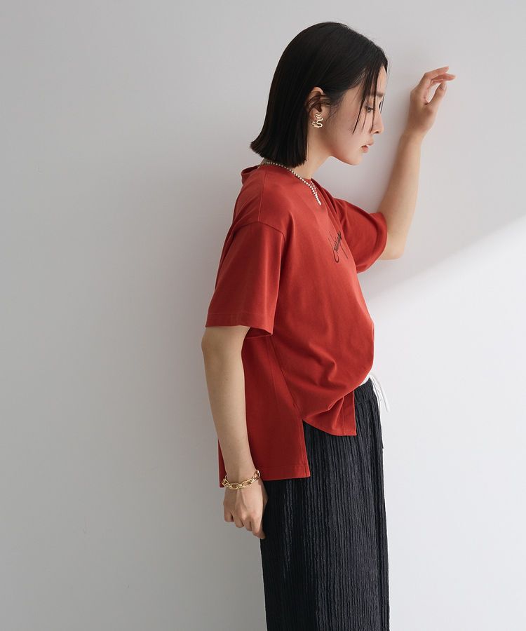 Green Parks「フロッキー筆記体ロゴボックスTシャツ」|Tシャツ・カットソー|