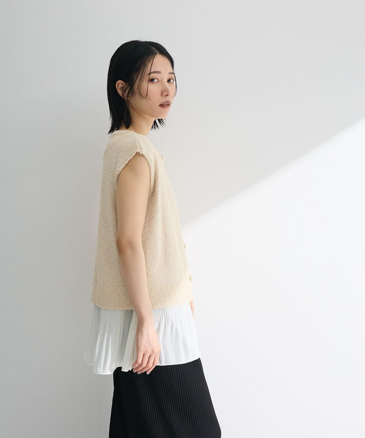 Green Parks「裾プリーツタンクトップ」|インナー|
