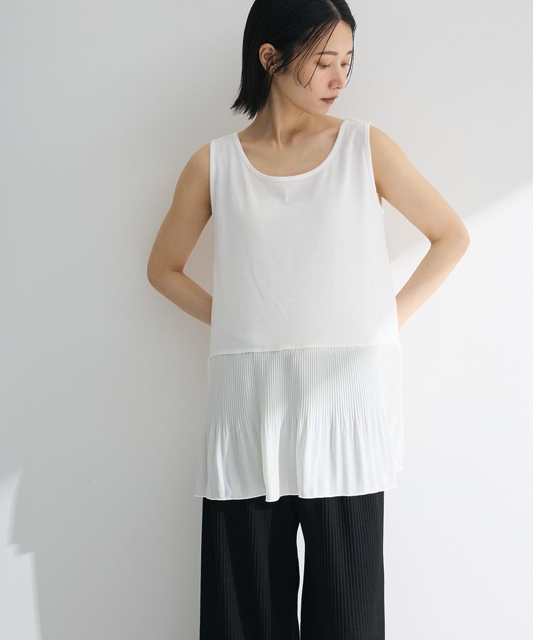 Green Parks「裾プリーツタンクトップ」|インナー|