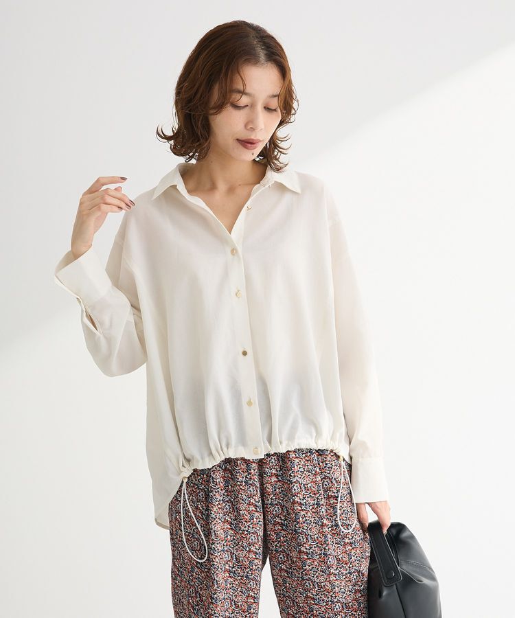 armonia「金ボタン裾ドロストシャツ」|シャツ・ブラウス|