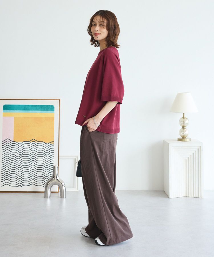 Green Parks「トレーナー風ニットプルオーバー」|ニット・セーター|