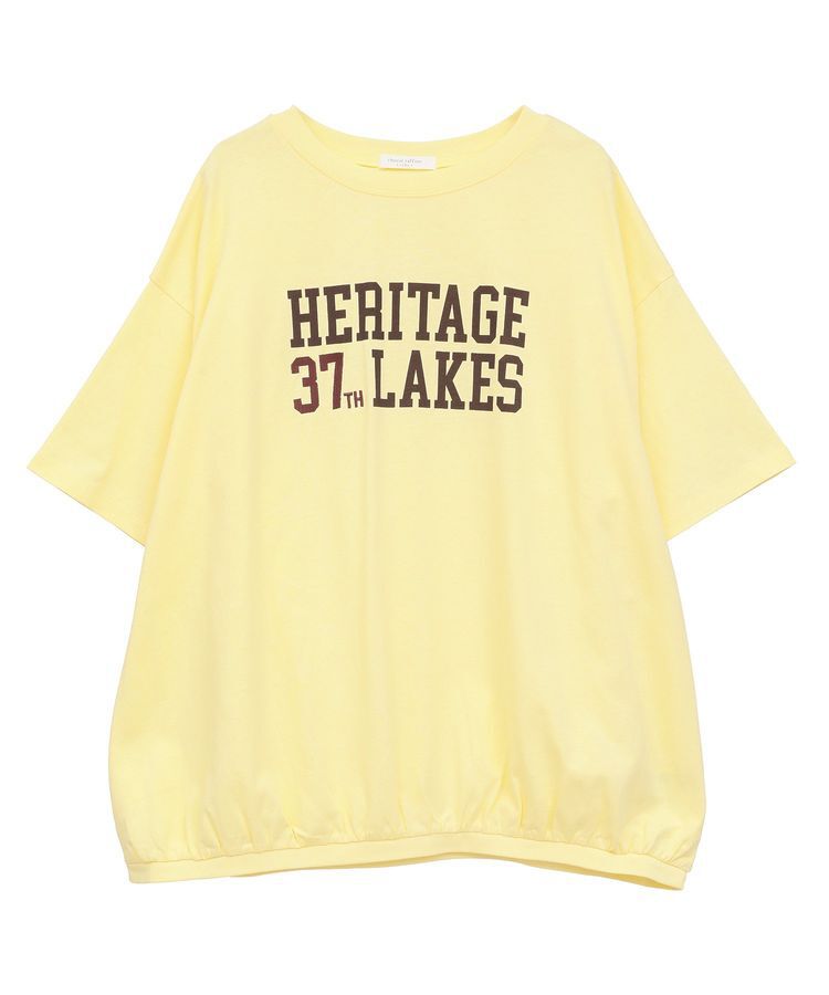 Green Parks「カレッジロゴ刺繍5分袖チュニック」|チュニック|