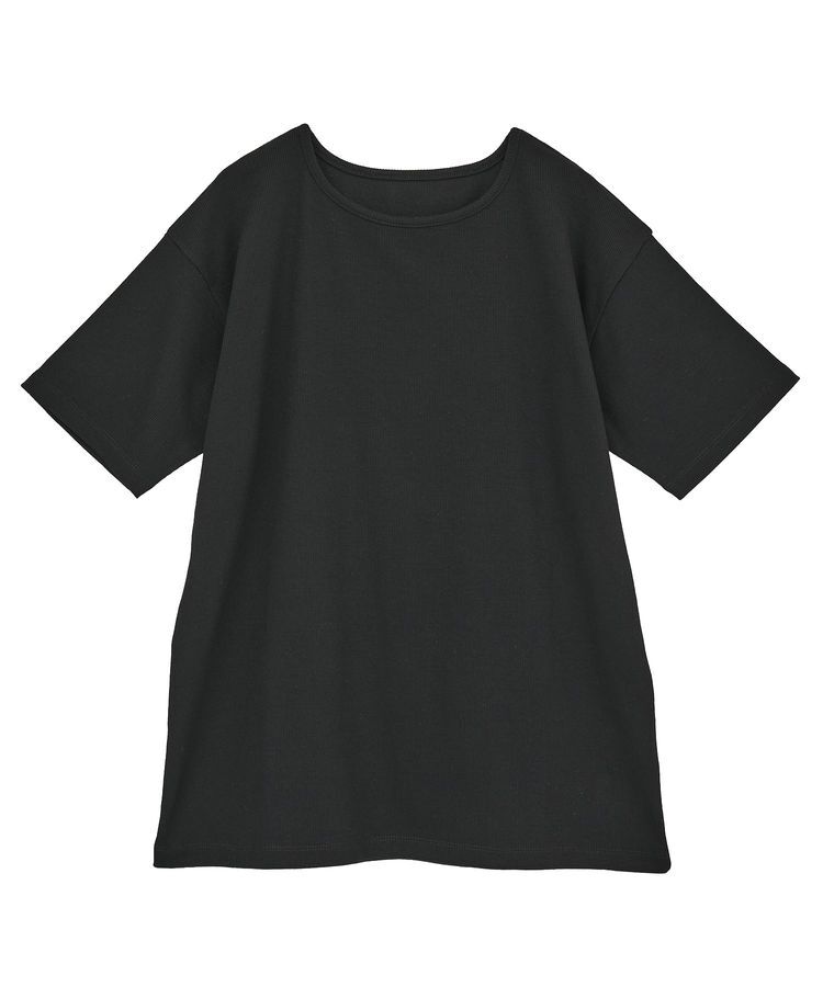 Green Parks「・Petit Fleur リブオーバーサイズTEE」|Tシャツ・カットソー|Black