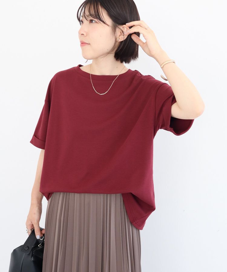 Green Parks「・swing by シルケットオーバーサイズTEE」|Tシャツ・カットソー|Bordeaux