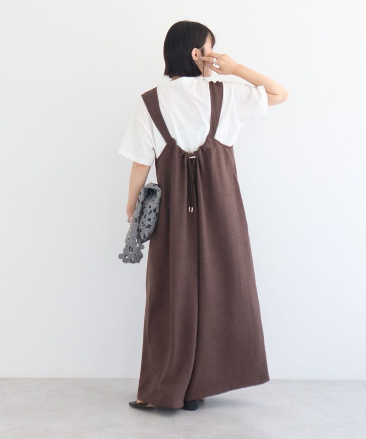 armonia「接触冷感麻調ゆったりサロペット」|オールインワン|